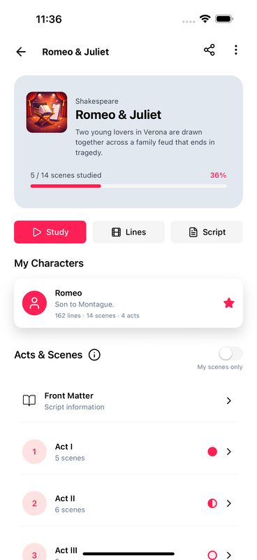 Keep a changing script ready to work